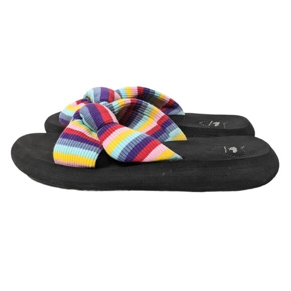 ROCKET DOG Slade Red Rollo Stripe Slide Sandals 9 - Picture 2 of 6